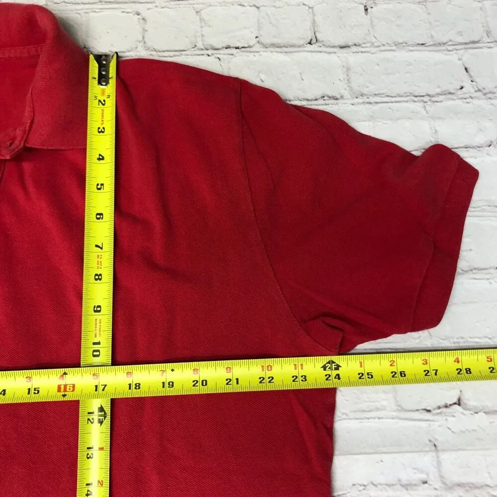 Vintage Polo by Ralph Lauren Men Polo Shirt Size Extra Large Red B285 -5